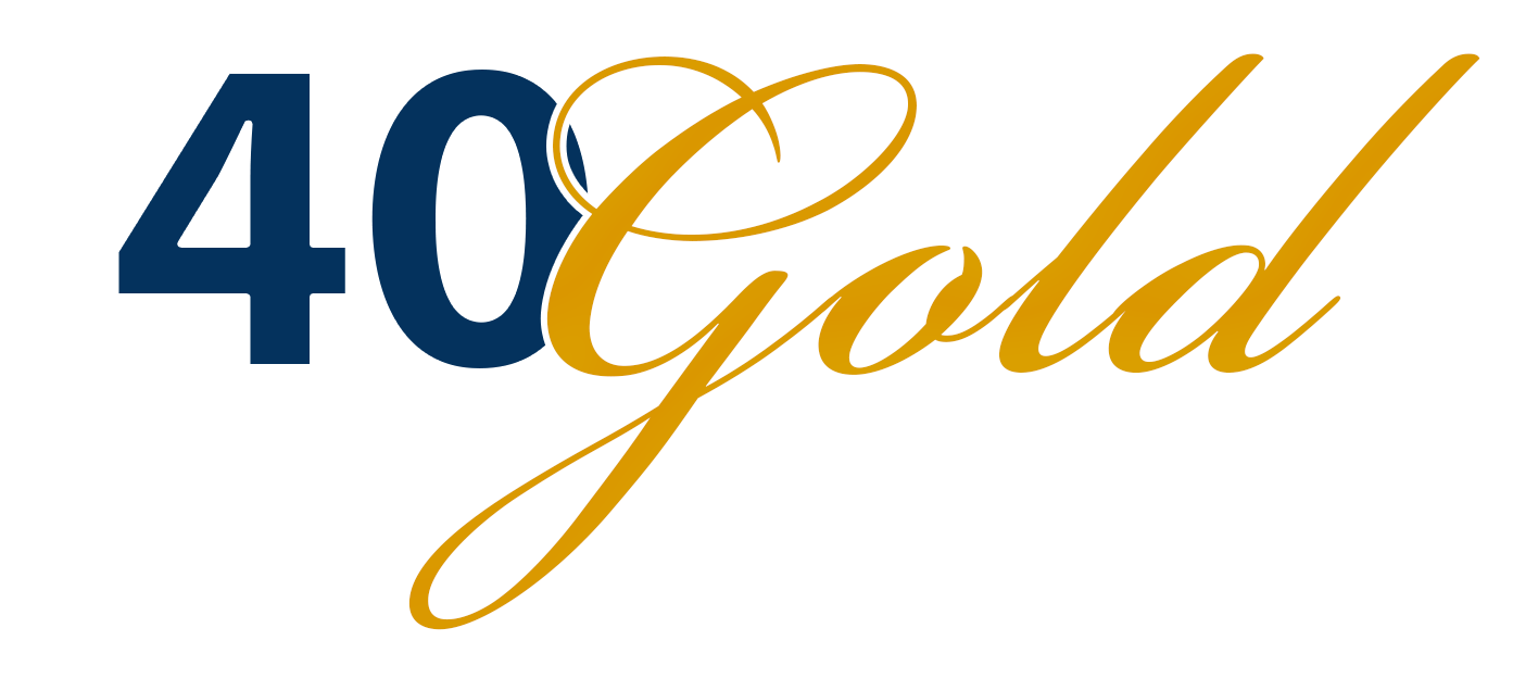 40 Gold Logo